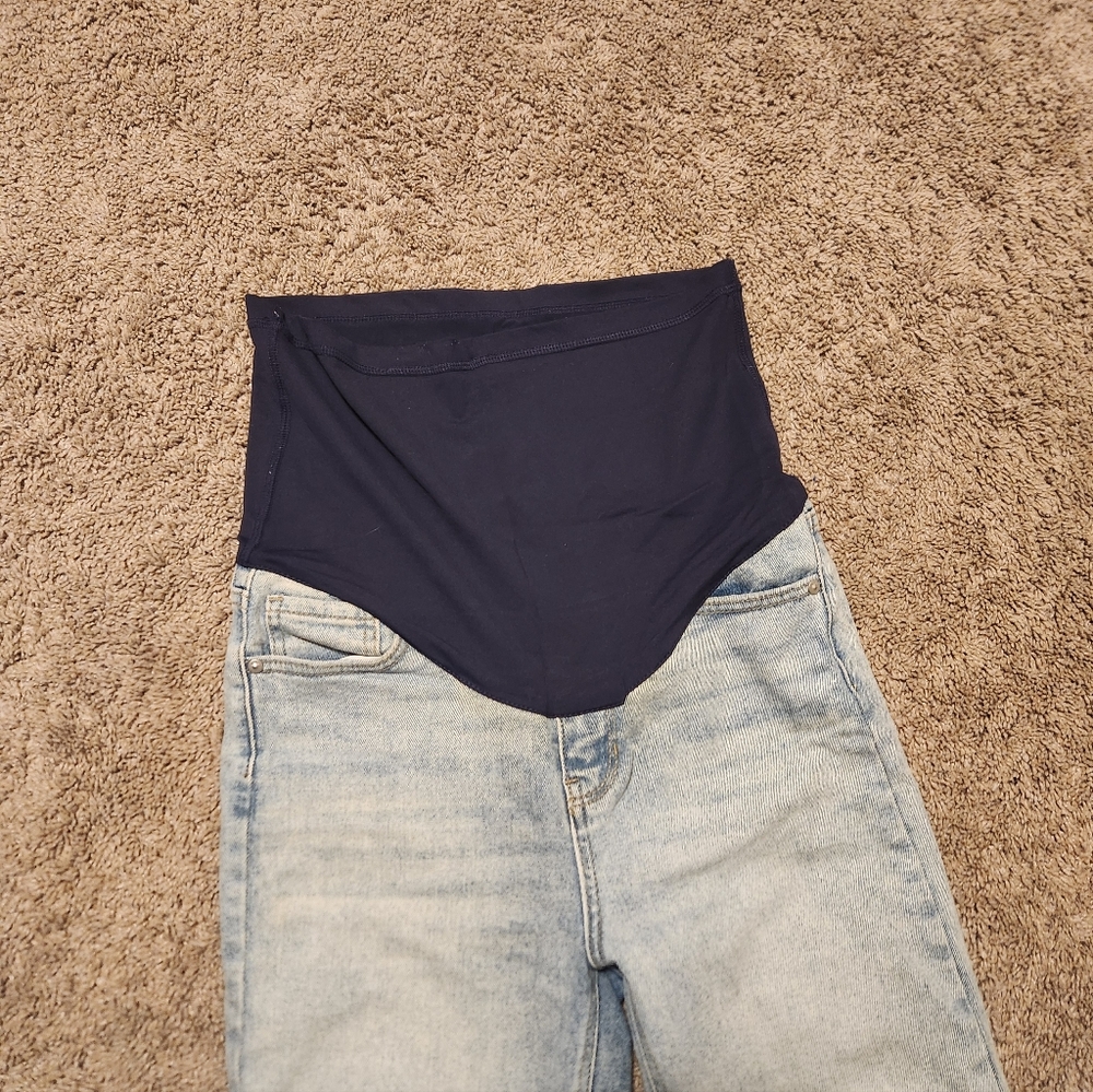Pink Blush Maternity Jeans, Light Wash, Size 27 Waist - Picture 5 of 7